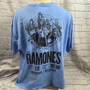 The Ramones Retro Gap Tour Stop T-shirt 3XL Rue des Pierres Brussels NWT Johnny